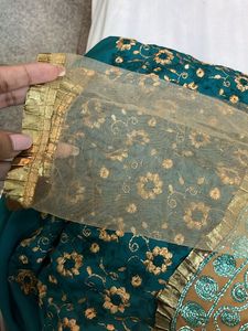 Green Salwar Material Without Dupatta
