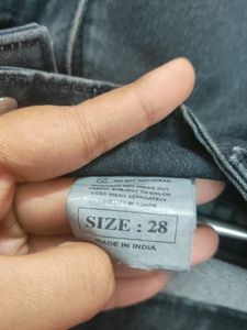 Faded Black Jeans For Women