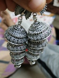 Metal Necklace With Earrings