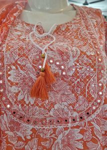 Coral color 3 pcs Suit