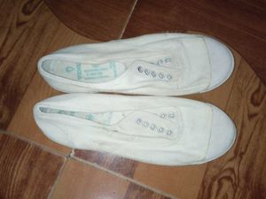 White Canvas Shoes
