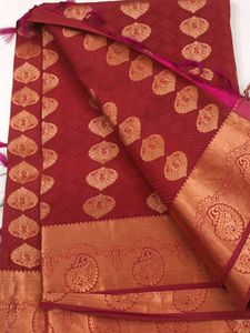 Elegant Red Silk Saree