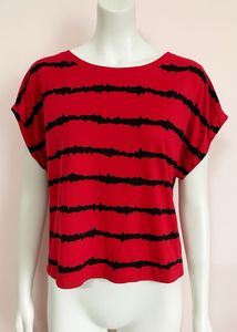 Pink & Black Stripe Tee