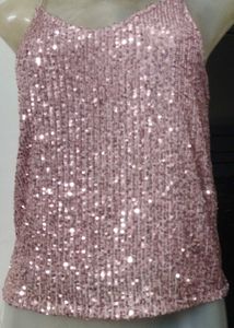Sparkly Pink Sequin Cami