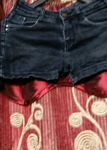 Dark Denim Shorts🩶