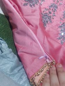 Lehnga Mirror Work
