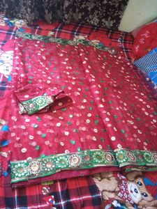 🆕 Full Embradary Work Ready To Wear Saree Never Used Best Quality