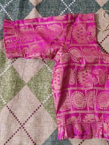 Women Pink Banarasi Blouse 💕
