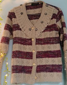 Striped Knit Cardigan