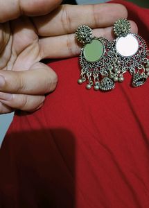 Oxidized Earring