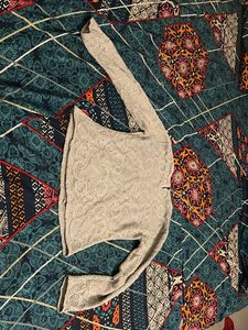 Lace Top with Chevron Detail