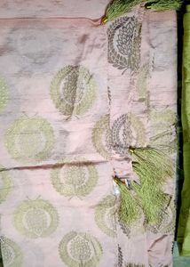 Elegant Dupatta Set - Pink &amp; Gold