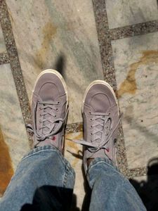 US POLO ASSN grey And Red Shoes