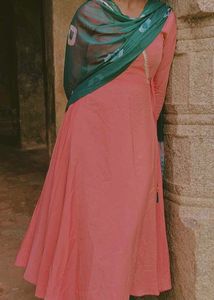 Pretty Anarkali kurta with duppatta