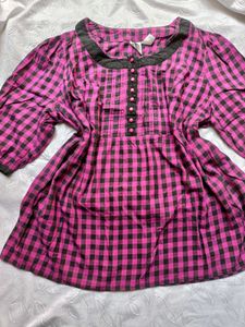 Plaid Short Tunic 🖤