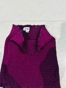 Purpulish Rushed Tube Top 🎀✨