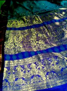 Banarasi Pattern Silk Saree Without Blouse