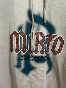 Graphic Print Beige Hoodie