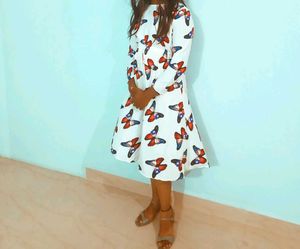 Butterfly Print Dress - Cute &amp; Casual