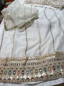 White Lehenga Choli Set