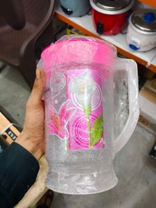 Pink Floral Pitcher