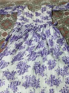 Floral Print Anarkali Kurta