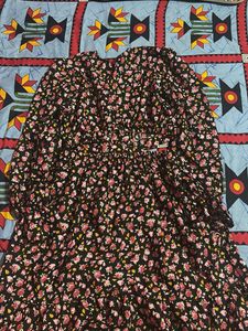 Floral Print Tiered Maxi Dress