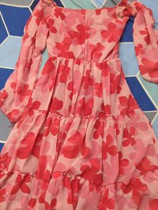 Midi Length Floral Dress