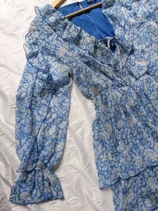 Zara Floral Ruffle Romper