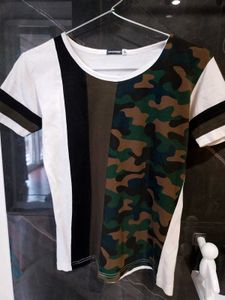 Juniberry Camo Colorblock Tee