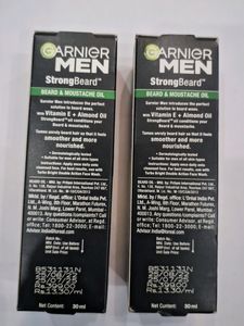 Garnier Men Strong Beard &amp; Moustache Oil 30ml
