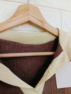Brown Long Sleeve Top