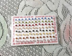 PURE SILVER SQUARE STUDS FOR NOSE AND EARS