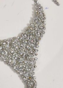 Diamond Necklace With Heavy Earrings