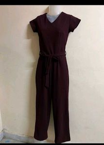 stalk branded Elegant Maroon Jumpsuit