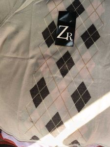 Argyle Pattern Knit Top