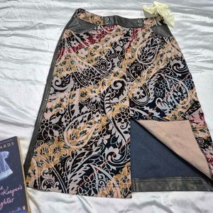 Y2K Leather Brown Skirt