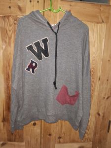 Free DeliveryGray Graphic Hoodie