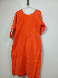 Orange Gotta Patti Kurta