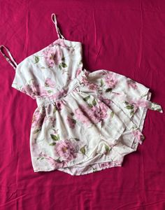 White Floral Playsuit