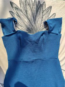 Stylish Blue Bodycon Mini Dress