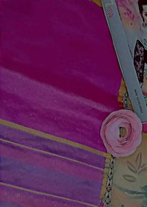 Pink &amp; Purple Silk Blend Saree