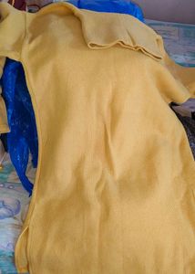 yellow high winter neck dress ❤️😍❄️❄️
