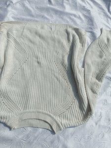 H&amp;m Cream Knit Pullover