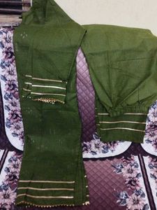 Olive Green Salwar Kameez Suit