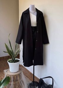 Black Trench Coat (OVERSIZED FIT)