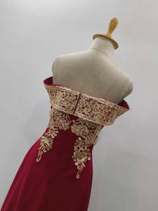 Elegant Off-Shoulder Evening Gown