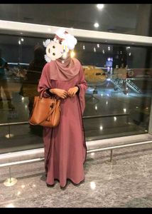Imported Dusty Rose kaftan Abaya from saudi