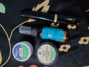 Toner, Mascara, Sleeping Mask , Moisturizer