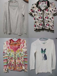 Women Tshirt And Sweater Cardigan